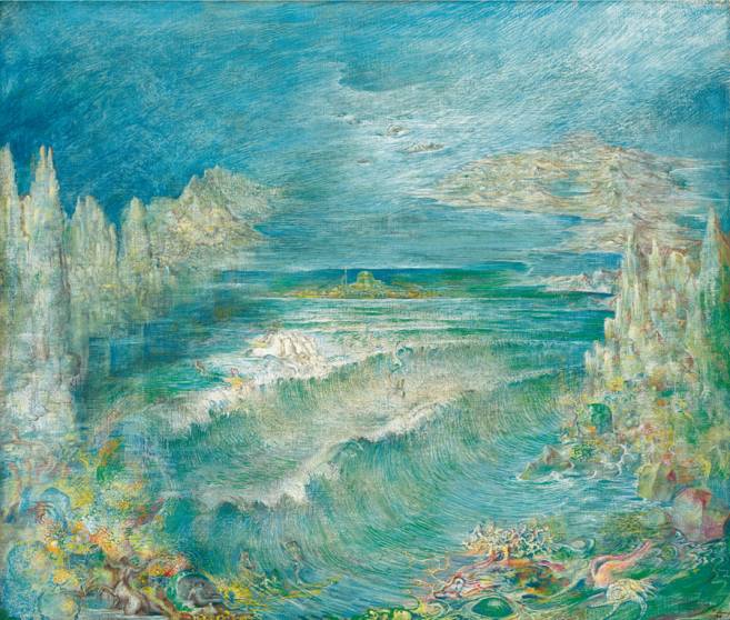 Der Palast Neptuns, 1975, Öl auf Leinwand, 60 × 70 cm