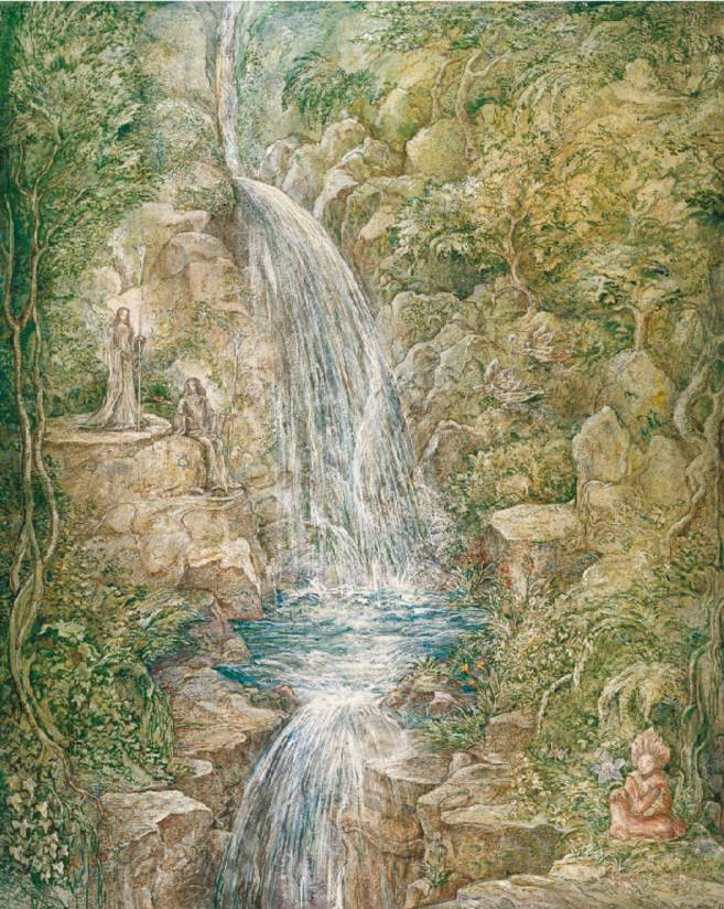 In den Wäldern von Baggio, 1981, Öl auf Leinwand, 50 × 40 cm