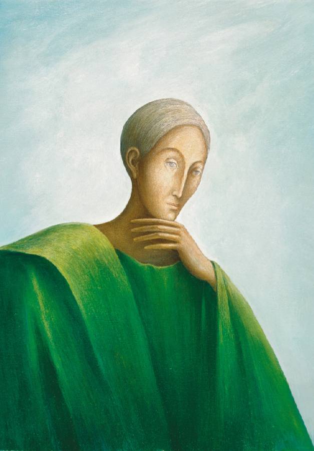 Bildnis eines Wesens, 1993, Öl auf Leinwand, 62 × 44 cm