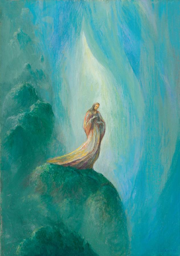 Am Abhang, 2007, Öl auf Leinwand, 28 × 20 cm