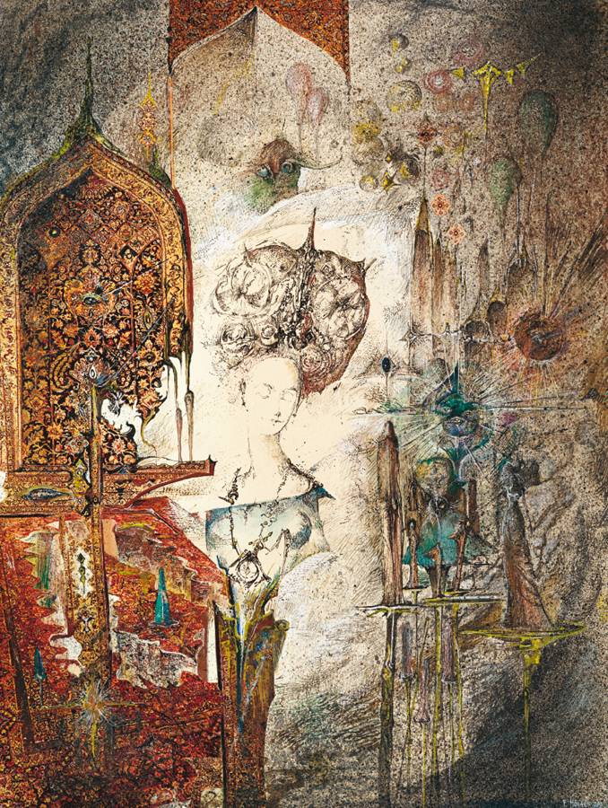 Aurelia, 1973, Zeichnung, 39 × 30 cm