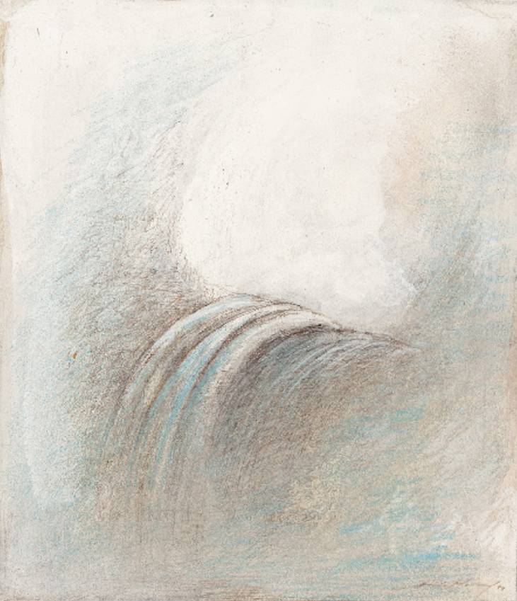 Raumblock, 1989, Sepiazeichnung, 18 × 15,5 cm