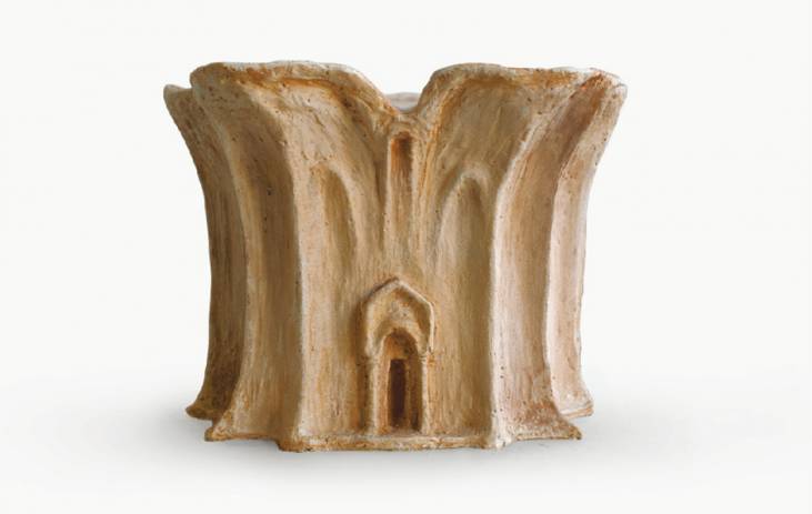 Modell eines Tempels, 1984, Ton, Höhe: 14 cm