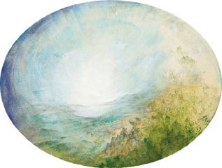Samischer Pan, 1977, Aquarell, 13,7 × 19 cm