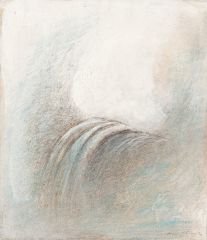Raumblock, 1989, Sepiazeichnung, 18 × 15,5 cm