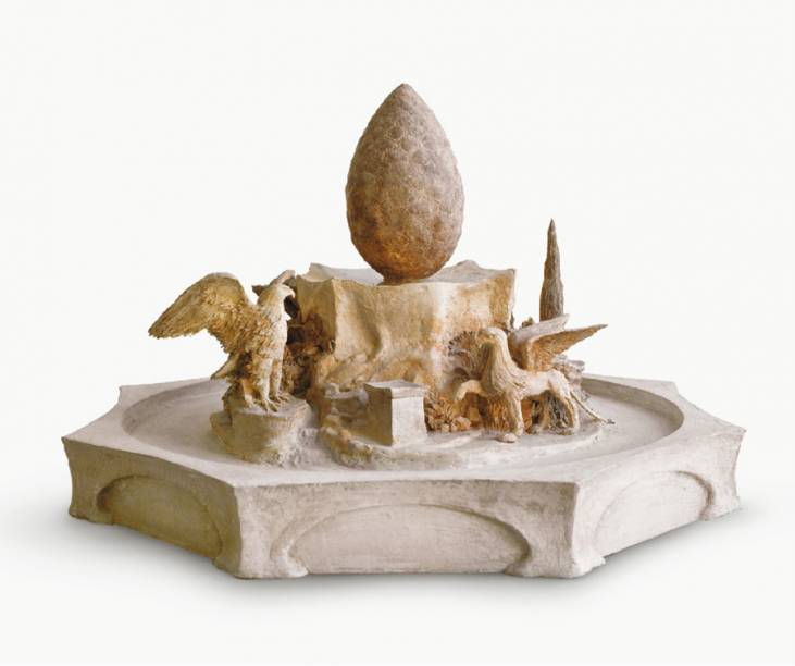 Brunnenmodell (Rückansicht), 1986, Ton, 54 × 92 cm